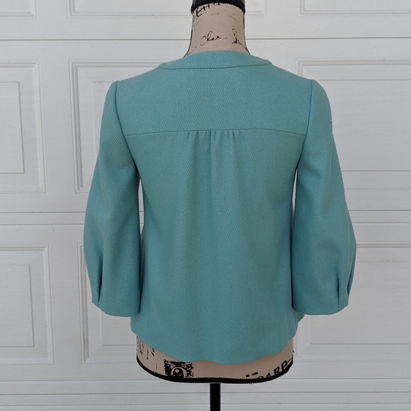 Anthropologie Tabitha Robins Egg Blue Wool Jacket - Picture 6 of 8